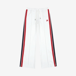 Fila Heritage Slit Wide - Naisten Housut - Valkoinen | FI-24531